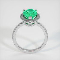 2.65 Ct. Emerald  Ring - 18K White Gold