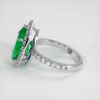 2.84 Ct. Emerald Ring, 18K White Gold 4