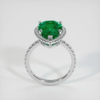 5.52 Ct. Emerald Ring, 18K White Gold 3