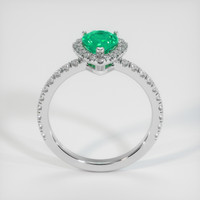0.83 Ct. Emerald Ring, 18K White Gold 3