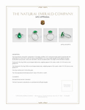 Emerald Ring 3.07 Ct., 18K White Gold Appraisal