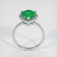 3.07 Ct. Emerald Ring, 18K White Gold 3