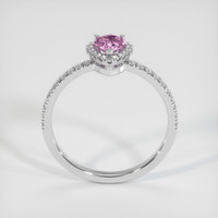0.64 Ct. Sapphire Ring, 18K White Gold 3