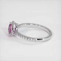 0.64 Ct. Sapphire Ring, 18K White Gold 4