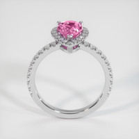 2.07 Ct. Pink Sapphire Ring, 18K White Gold 3