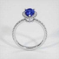 2.14 Ct. Blue Sapphire Ring, 18K White Gold 3