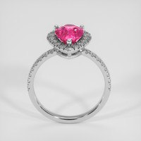 2.13 Ct. Pink Sapphire Ring, 18K White Gold 3