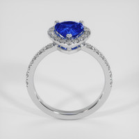1.68 Ct. Blue Sapphire Ring, 18K White Gold 3