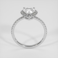 1.64 Ct. White Sapphire Ring, 18K White Gold 3