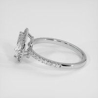 1.64 Ct. White Sapphire Ring, 18K White Gold 4