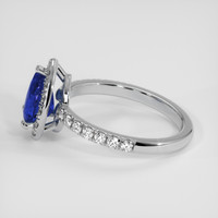 1.59 Ct. Blue Sapphire Ring, 18K White Gold 4