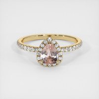 0.79 Ct. Sapphire Ring, 14K Yellow Gold 1