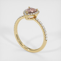 0.79 Ct. Sapphire Ring, 14K Yellow Gold 2