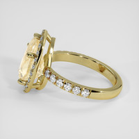 4.00 Ct. Yellow Sapphire Ring, 14K Yellow Gold 4