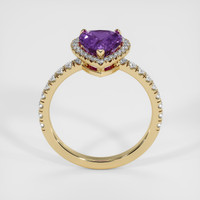 3.29 Ct. Purple Sapphire Ring, 14K Yellow Gold 3