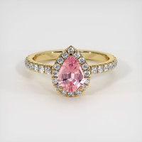 0.99 Ct. Sapphire Ring, 14K Yellow Gold 1