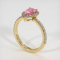 0.99 Ct. Sapphire Ring, 14K Yellow Gold 2