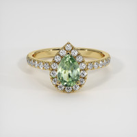 0.73 Ct. Sapphire Ring, 14K Yellow Gold 1