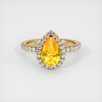 2.51 Ct. Yellow Sapphire Ring, 14K Yellow Gold 1