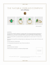 Emerald Ring 2.68 Ct. 18K Yellow Gold Appraisal