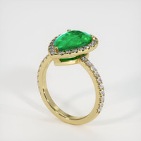 Emerald Ring 2.68 Ct. 18K Yellow Gold Preview