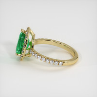 1.91 Ct. Emerald Ring, 18K Yellow Gold 4