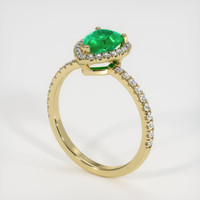 Emerald Ring 0.96 Ct., 18K Yellow Gold Preview
