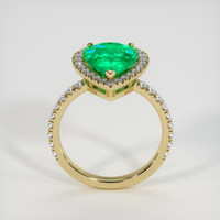 2.84 Ct. Emerald Ring, 18K Yellow Gold 3