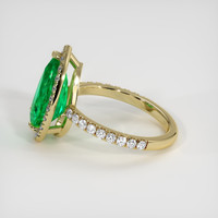 2.84 Ct. Emerald Ring, 18K Yellow Gold 4