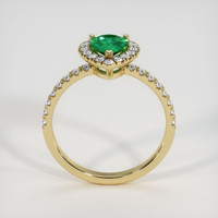 0.50 Ct. Emerald Ring, 18K Yellow Gold 3