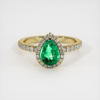 Emerald Ring 0.98 Ct. 18K Yellow Gold Preview
