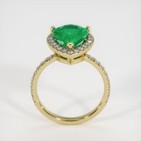 3.07 Ct. Emerald Ring, 18K Yellow Gold 3