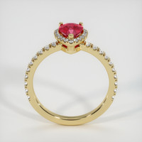 1.09 Ct. Ruby  Ring - 18K Yellow Gold