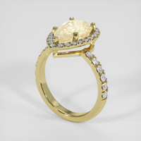 4.00 Ct. Yellow Sapphire Ring, 18K Yellow Gold 2