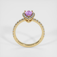1.19 Ct. Pinkish Purple Sapphire Ring, 18K Yellow Gold 3
