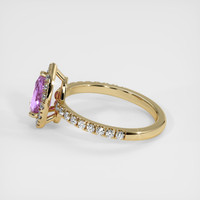 1.19 Ct. Pinkish Purple Sapphire Ring, 18K Yellow Gold 4