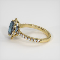 2.41 Ct. Sapphire Ring, 18K Yellow Gold 4