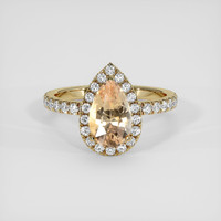 2.32 Ct. Padparadscha Sapphire Ring, 18K Yellow Gold 1