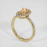 2.32 Ct. Padparadscha Sapphire Ring, 18K Yellow Gold 2