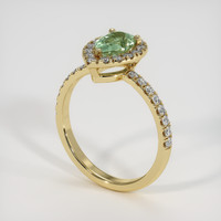 0.73 Ct. Sapphire Ring, 18K Yellow Gold 2