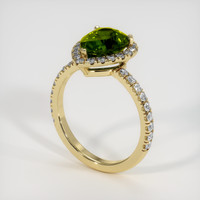 3.01 Ct. Sapphire Ring, 18K Yellow Gold 2