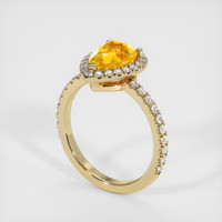 2.51 Ct. Yellow Sapphire Ring, 18K Yellow Gold 2
