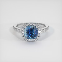 2.68 Ct. Sapphire Ring, Platinum 950 1