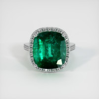 10.00 Ct. Emerald Ring, Platinum 950 1