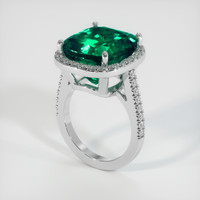 10.00 Ct. Emerald Ring, Platinum 950 2