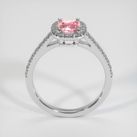 0.97 Ct. Padparadscha Sapphire Ring, 14K White Gold 3