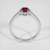 0.54 Ct. Ruby Ring, 14K White Gold 3