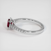 0.54 Ct. Ruby Ring, 14K White Gold 4