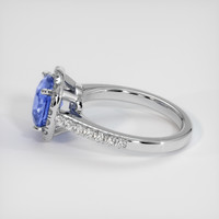 2.63 Ct. Sapphire Ring, 14K White Gold 4