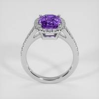 3.17 Ct. Purple Sapphire Ring, 14K White Gold 3